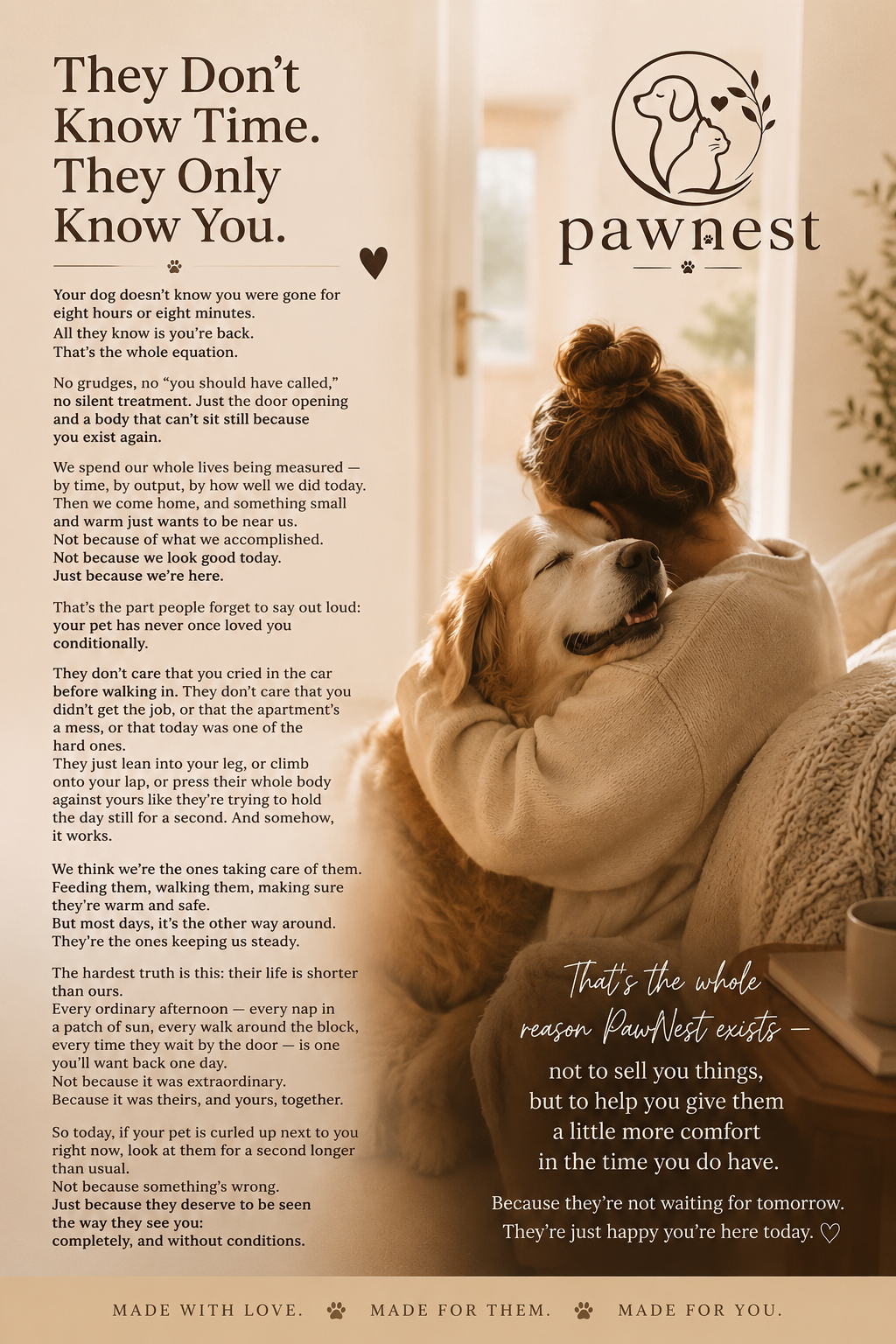 🐾 They Don’t Know Time. They Only Know You.🐾
