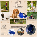 NightWalk™ 4.5M LED Retractable Dog Leash with Waste Bag Dispenser