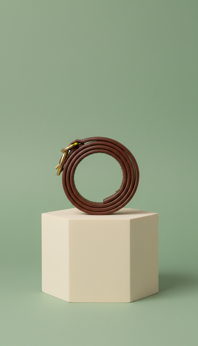 Vegan Leather Dog Collar With Matte Buckle