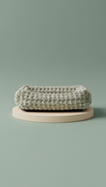 Woven Fabric Pet Bed With Bolster Edge