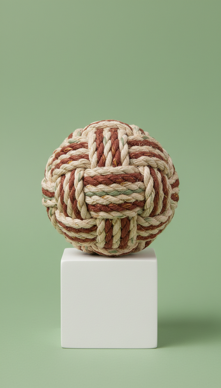 Rope Cat Toy With Wood Handle